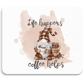 Coffee Gnomes Mouse Pad - Cute Gnomes Mousepad, Funny Coffee Office Mouse Pad, Coffee Gnomes Desk Mouse Pad, Gnomes Decor, Gnome Gifts, Gifts for Coffee Lovers, Coworker Gifts, 9.5x8 Inches