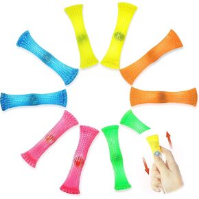 Novelty Place Mesh and Marble Fidget Toys 10 Pcs - Slide Push Squeeze Stress Relieve Anti-Anxiety for Adults & Kids - Mesh Texture Sensory Tools Help with ADHD/ADD/OCD, Autism & Depression