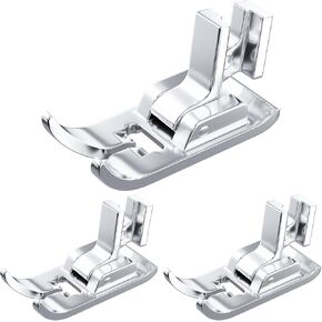 3Pcs Universal Zigzag Presser Foot Straight Stitch Sewing Machine Foot for All Low Shank Singer Brother Janome Domestic Sewing Machines
