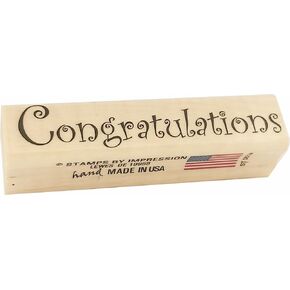 Stamps by Impression Congratulations Rubber Stamp