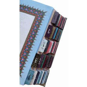 Full Set Quran Organizer Tabs, Quran Surah tabs, 120 Tabs, Laminated, Quran Study Journaling, Quran Accessories, Quran Index Tabs, Islamic Gifts, Colorful Islamic Geometric Designs, (English& Arabic)