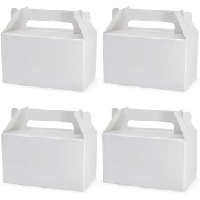 Oletx 50Pcs White Gift Boxes, 5.9'' Small Party Favor Treat Box, Goodie Box, Cookie Candy Box for Birthday, Baby Shower, Classroom Activity and Fun Occasion Decoration Supplies.