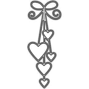 Heart Die Cut for Card Making, Bow Tie Metal Cutting Dies Congratulations Die Cuts Happy Birthday Embossing Stencils Template for DIY Scrap-Booking Decor Wedding Birthday Blessing Card
