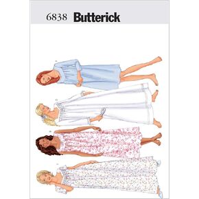 Butterick B6838 Misses'/Misses' Petite Nightgown Pattern Size LRG