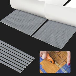 codree 2 Sheet/60Pcs Non Slip Silicone Grips for Quilt Templates- 12.2" x 5.1" Adhesive Ruler Grips Stickers- Anti Slip Quilting Strips for Quilting Rulers Sewing Rulers
