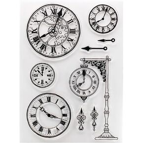 Clock Wall Clock Background Clear Stamps for Card Making Decoration and DIY Scrapbooking 3021555