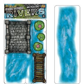 Rivers - 14pc Double-Sided River & Terrain Pieces for Starters & Masters Alike - Roleplaying Objects for Dungeons & Dragons - Immersive Map Accessories for DND 5E, Pathfinder & Warhammer RPGs