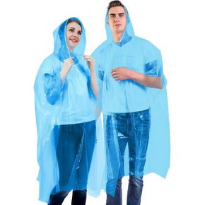 معاطف مطر للاستعمال مرة واحدة للأطفال 6 عبوات/حزمة للبالغين 10 و6 عبوات/عباءات عائلية 6 عبوات معاطف طوارئ أكثر سمكًا