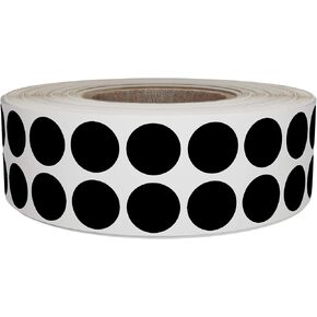 Royal Green Dot Stickers Roll (11/16 inch) Inventory Labels 17mm in Green - 1220 Pack
