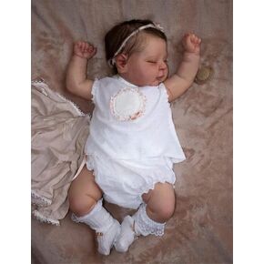 Reborn Baby Dolls Girl - 20 Inch Soft Weighted Body Lifelike Newborn Girl Doll, Handmade Realistic Sleeping Baby Doll That Look Real, Gift Set for Kids Age 3+
