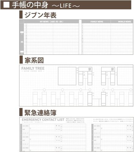 Kokuyo JIBUN_TECHO Life Log Notebook ،A5 رفيع (8.3 بوصة × 4.9 بوصة)، 40 ورقة، ورق MIO، استيراد اليابان (NI-JCL3) in Saudi Arabia