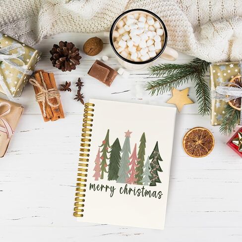 مضحك الرجعية عيد الميلاد دفاتر الملاحظات، عيد ميلاد سعيد دوامة دفتر، عيد الميلاد سانتا هدية مجلة دفتر، عيد الميلاد اللوازم المكتبية، غلاف فني دوامة الدفاتر كلية حكمت 5.5 × 8.3 in Saudi Arabia