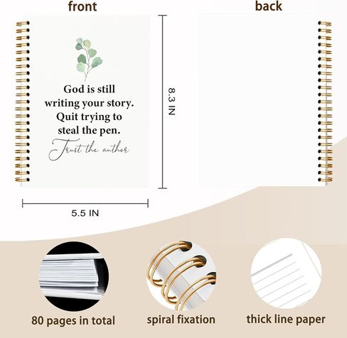 Bible Philippians 4:13 Journal for Women,Christian Inspirational Spiral Bible Notebooks,Scripture Hardcover Spiral Notebook 5.5x8.3 in Kuwait