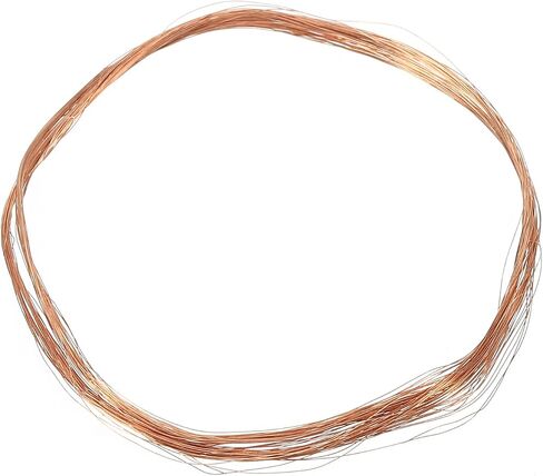 PATIKIL 33 Feet Solid Bare Copper Wire, 44 Gauge 99.9% Pure Copper Wire 0.05mm Soft Beading Wire Metal Plant Stem Ties for Jewelry Craft (10m) in Saudi Arabia