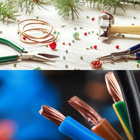 PATIKIL 33 Feet Solid Bare Copper Wire, 44 Gauge 99.9% Pure Copper Wire 0.05mm Soft Beading Wire Metal Plant Stem Ties for Jewelry Craft (10m) in Saudi Arabia