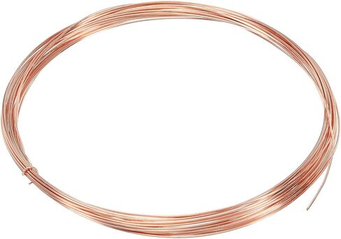 PATIKIL 33 Feet Solid Bare Copper Wire, 44 Gauge 99.9% Pure Copper Wire 0.05mm Soft Beading Wire Metal Plant Stem Ties for Jewelry Craft (10m) in Saudi Arabia