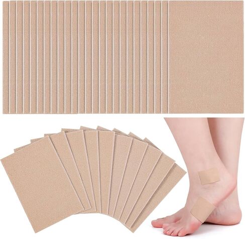 Shynek 45 Sheets Moleskin for Feet, Moleskin for Blisters, Adhesive Mole Skin Patch for Shoes, Moleskin Padding for Feet Blister Prevention, Moleskin Tape for Boots Hiking Reduce Friction Pain in Saudi Arabia