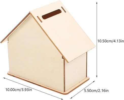 Angoily 30pcs Wooden Piggy Bank, Unfinished Savings Bank House Money Box for Boys Girls Adults to Saving Money, Tip Jar Cash and Change Container in Saudi Arabia