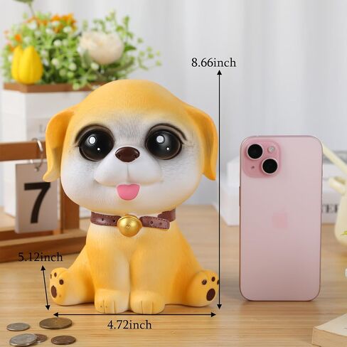 H&W Labrador Dog Coin Money Bank, Cartoon Dog Piggy Bank, Shatterproof Money Bank, Best Bitrthday Gift (WK34-D6) in Kuwait