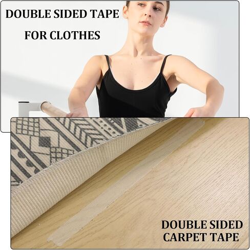 2 Pcs Double Sided Tape Heavy Duty Thin Double Sided Tape for Crafts 0.7inch*33ft Mesh Tape Fabric Tape Double Sided Mounting Tape Strong Poster Tape Clear Hem Tape Fabric Tape for Carpets Pictures in Saudi Arabia
