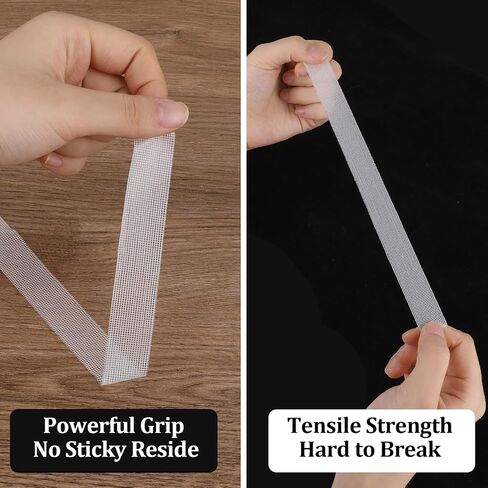 2 Pcs Double Sided Tape Heavy Duty Thin Double Sided Tape for Crafts 0.7inch*33ft Mesh Tape Fabric Tape Double Sided Mounting Tape Strong Poster Tape Clear Hem Tape Fabric Tape for Carpets Pictures in Saudi Arabia