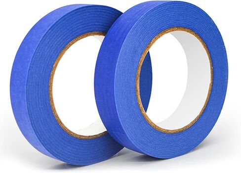 2 Rolls Blue Painters Tape 1 inch x 164 FT Masking Tape | Painting Tape | Paper Tape | Paint Craft Tape for Decoration, Labeling, Wall, Home, Art Supplies (2) in Saudi Arabia
