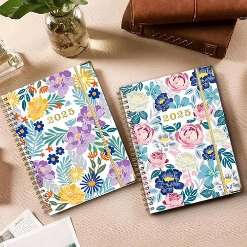 2026 Planner, Monthly and Weekly Calendar 2026, Jan.2026-Dec.2026, 8.5'' x 6.5'' with Monthly Tabs, Flexible Hardcover, Thick Paper, Back Pocket, Strong Twin-Wire Binding, Holiday Reminder in Saudi Arabia