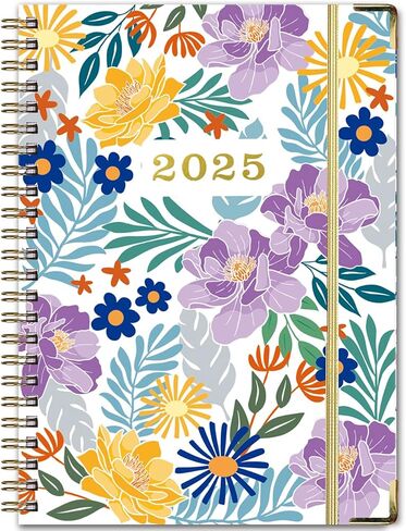 2026 Planner, Monthly and Weekly Calendar 2026, Jan.2026-Dec.2026, 8.5'' x 6.5'' with Monthly Tabs, Flexible Hardcover, Thick Paper, Back Pocket, Strong Twin-Wire Binding, Holiday Reminder in Saudi Arabia
