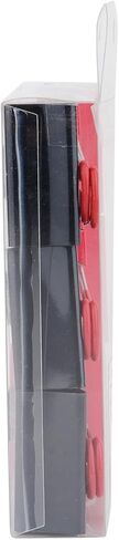 مشابك ربط العلامة التجارية Office Depot®، كبيرة، بعرض 2 بوصة، أسود/أحمر، عبوة من 6 قطع in Kuwait