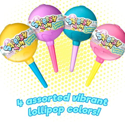 JA-RU Lollipop with 5 Surprise Squishy Toy Inside (4 Mystery Lollipop) Mochi Squishy for Kids. Mini Animal Squishies Fidget Stress Toys. Easter Basket Stuffers Party Favors. 3336-4s in Kuwait