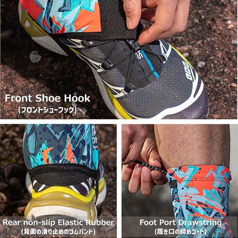 أغطية أحذية واقية من Azarxis Low Trail Gaiters عاكسة للكاحل مع حماية من الأشعة فوق البنفسجية للوقاية من الرمال المسامية للنساء والرجال والشباب والمشي لمسافات طويلة والتسلق (أرجواني) in Kuwait