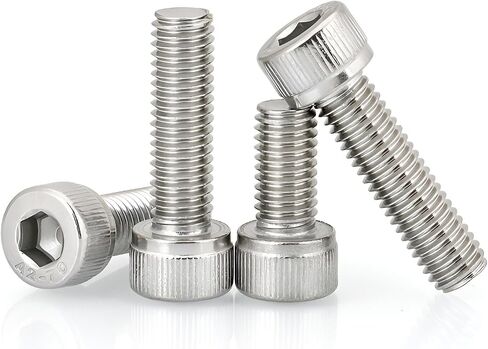 M6-1.0 * 35mm Socket Head Cap Screw,Metric Socket Bolt,Full Thread,Allen Hex Drive, Bright Finish, Machine Thread, Coarse Thread UNC, 304 Stainless Steel,30 Pcs in Kuwait