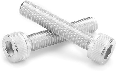M6-1.0 * 35mm Socket Head Cap Screw,Metric Socket Bolt,Full Thread,Allen Hex Drive, Bright Finish, Machine Thread, Coarse Thread UNC, 304 Stainless Steel,30 Pcs in Kuwait
