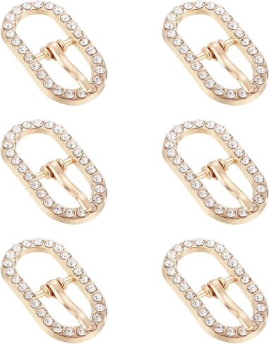uxcell Rhinestone Roller Buckles, Single Prong Belt Buckle Crystal Triglides Slider Movable Bar Strap Adjuster in Saudi Arabia