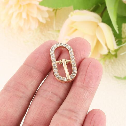 uxcell Rhinestone Roller Buckles, Single Prong Belt Buckle Crystal Triglides Slider Movable Bar Strap Adjuster in Saudi Arabia