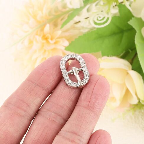 uxcell Rhinestone Roller Buckles, Single Prong Belt Buckle Crystal Triglides Slider Movable Bar Strap Adjuster in Saudi Arabia