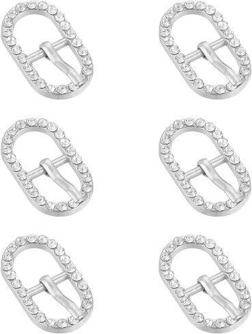 uxcell Rhinestone Roller Buckles, Single Prong Belt Buckle Crystal Triglides Slider Movable Bar Strap Adjuster in Saudi Arabia