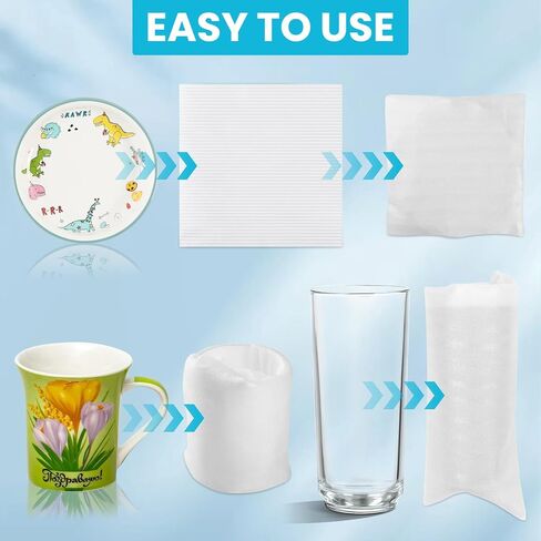 AOBOPLE 250 Pack Moving Packaging Supplies,5 Sizes Cushion Foam Pouch (16x16",16x12",12x12",12x7.5",7.5x7.5") with 12x12" Foam Wrap Sheets,Packing Supplies to Protect Dishes,Photo Frame,Glasses,china in Kuwait