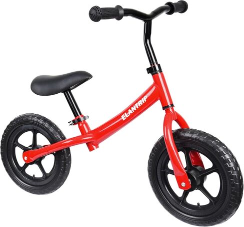 Elantrip Balance Bike, Lightweight Black Toddler Bike for 1-3 Year Old Boys, Birthday Gift Toys for 1-3 Year Old Boys and Girls, No Pedal Bikes for Kids with Adjustable Handlebar and seat in Saudi Arabia