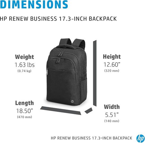 حقيبة حمل HP Renew (حقيبة ظهر) للكمبيوتر المحمول HP مقاس 17.3 بوصة in Saudi Arabia