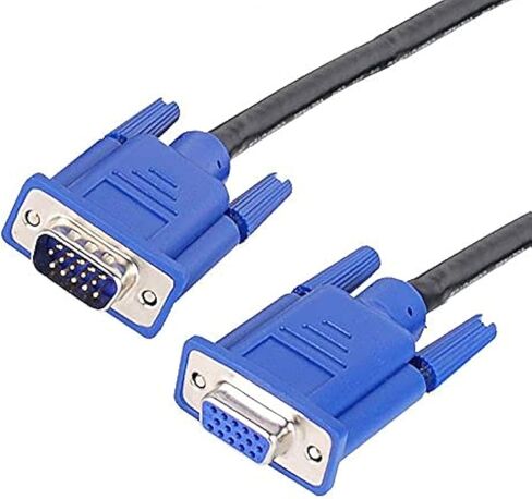 VGA Male to Female Extension Cable Video LED Monitor Wire M-F 10Ft 3M 10 Ft in Saudi Arabia