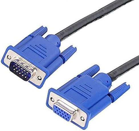 VGA Male to Female Extension Cable Video LED Monitor Wire M-F 10Ft 3M 10 Ft in Saudi Arabia