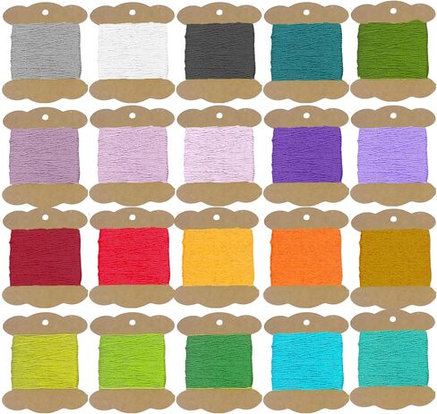 خيط نايلون للأساور 0.8 مم 20 لونًا حبل حياكة صيني خيط نايلون للأساور المضفرة والخرز والقلائد وحرف المكرامية وأجراس الرياح وصناعة المجوهرات in Kuwait