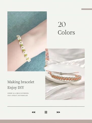 خيط نايلون للأساور 0.8 مم 20 لونًا حبل حياكة صيني خيط نايلون للأساور المضفرة والخرز والقلائد وحرف المكرامية وأجراس الرياح وصناعة المجوهرات in Kuwait