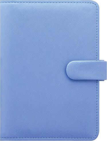 Filofax Saffiano Organizer, Personal Compact Size, Vista Blue - Cross-Grain, Leather-Look, Six Rings, Week-to-View Calendar Diary, Multilingual, 2025 (C022590-25) in Saudi Arabia
