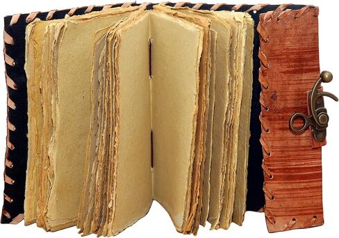 Bagsifi Handmade Leather Embossed Journal Blank Book of Shadows|Notebook Office Diary| Book |Poetry Book|Sketch Book|Writing Pad|NotePad|Planner (7"x 5" Inch) in Saudi Arabia
