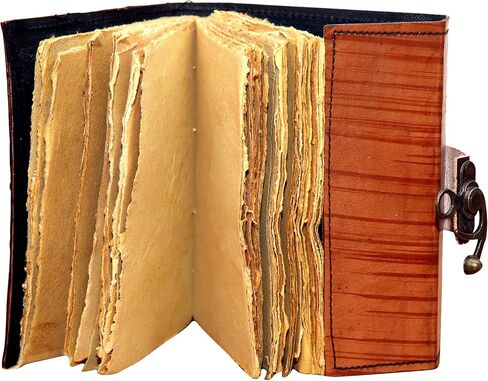 Bagsifi Handmade Leather Embossed Journal Blank Book of Shadows|Notebook Office Diary| Book |Poetry Book|Sketch Book|Writing Pad|NotePad|Planner (7"x 5" Inch) in Saudi Arabia