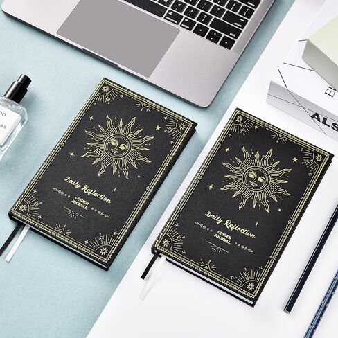 مجلة إرشادية للانعكاس اليومي - مجلة إرشادية يوميًا، مجلة يومية لمزيد من السعادة واليقظة والإنتاجية والتأمل، مجلة يومية إرشادية للانعكاس للنساء والرجال، 13 بوصة × 21 بوصة، غلاف فني in Kuwait