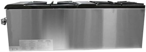 18" Heavy-Duty Natural Gas Stock Pot Stove | Countertop Hot Plate Range for Restaurant Catering | (1) Burner, 110,000 BTU | 18"W x 23"D x 23"H, Stainless Steel (Included: LP Conversion Kit) in Saudi Arabia