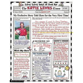 مجموعة ملصقات شخصية تحفيزية فورية من Scholastic Read All About Me، مقاس 17 × 22 بوصة، عبوة من 30 قطعة